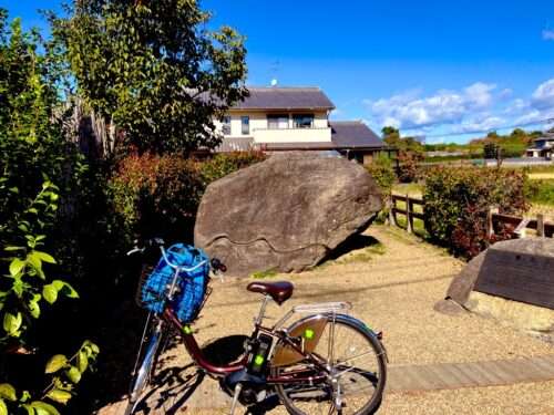 なんとも言えない味のある亀石